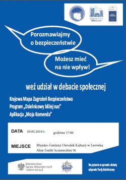 DEBATA SPOŁECZNA - PLAKAT